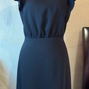 LOFT Midnight Black Midi Dress